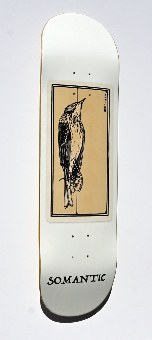 Dead Bird Skateboard Deck / Full tail and nose shape 8.25