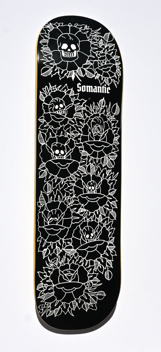 Skullflowers Skateboard Deck / Full nose and tail shape 8.50